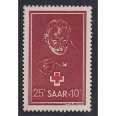 ALEMANIA ESTAMPILLA SARRE 1950 Yv 271 ESTAMPILLA COMPLETA NUEVA MINT DE LUJO CRUZ ROJA 40 €